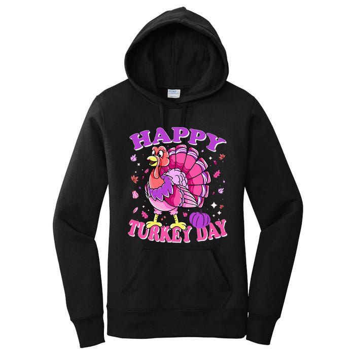 Thanksgiving Female Turkey Happy Turkey Day Women's Pullover Hoodie