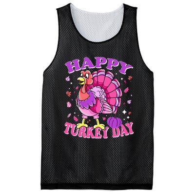 Thanksgiving Female Turkey Happy Turkey Day Mesh Reversible Basketball Jersey Tank