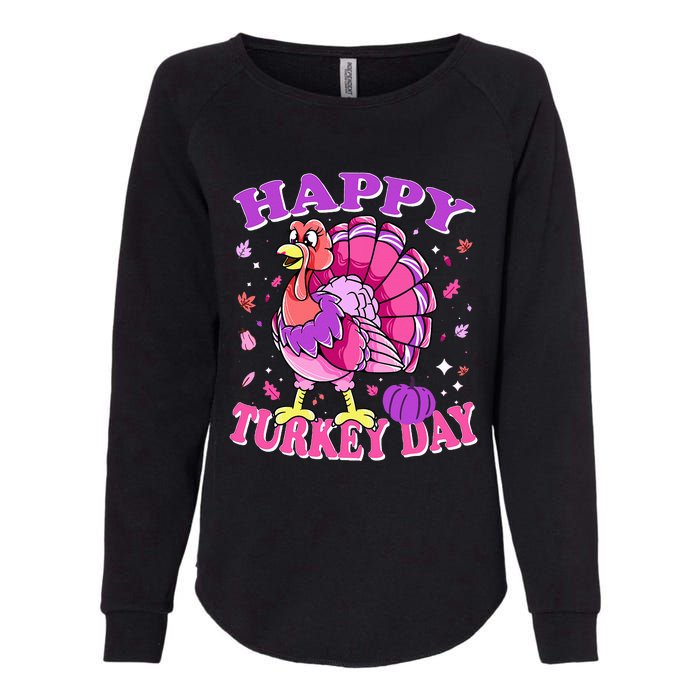 Thanksgiving Female Turkey Happy Turkey Day Womens California Wash Sweatshirt