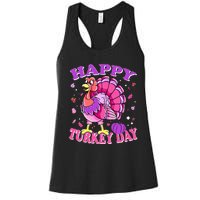 Thanksgiving Female Turkey Happy Turkey Day Women's Racerback Tank