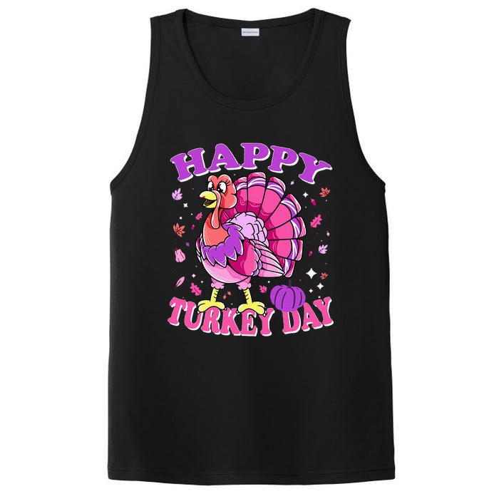 Thanksgiving Female Turkey Happy Turkey Day PosiCharge Competitor Tank