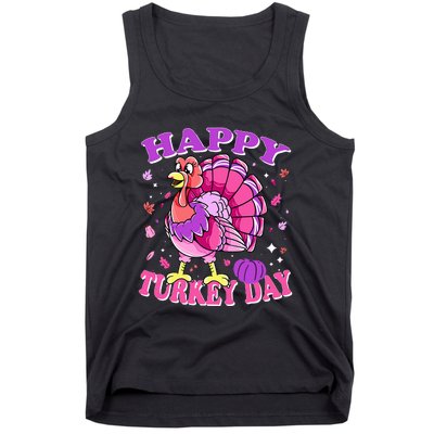 Thanksgiving Female Turkey Happy Turkey Day Tank Top