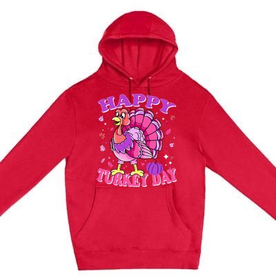 Thanksgiving Female Turkey Happy Turkey Day Premium Pullover Hoodie