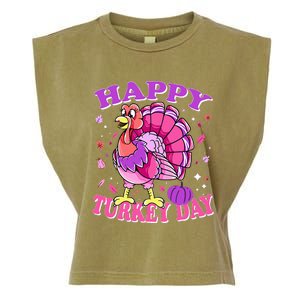 Thanksgiving Female Turkey Happy Turkey Day Garment-Dyed Women's Muscle Tee