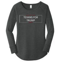 Texans For Trump DonT Mess With Texas Women's Perfect Tri Tunic Long Sleeve Shirt