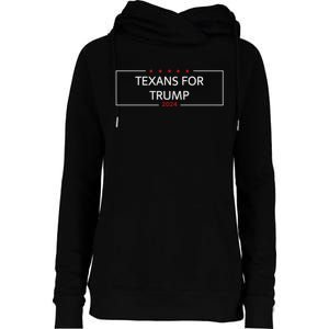 Texans For Trump DonT Mess With Texas Womens Funnel Neck Pullover Hood