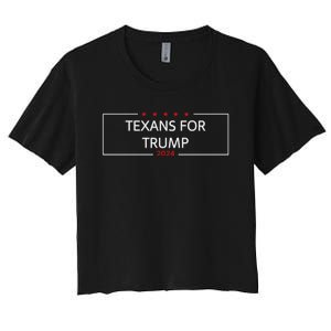 Texans For Trump DonT Mess With Texas Women's Crop Top Tee