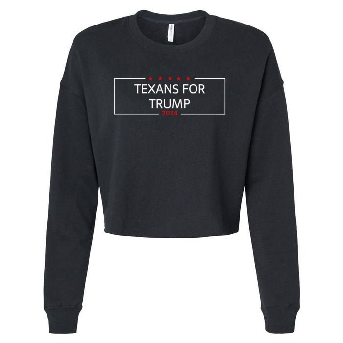 Texans For Trump DonT Mess With Texas Cropped Pullover Crew