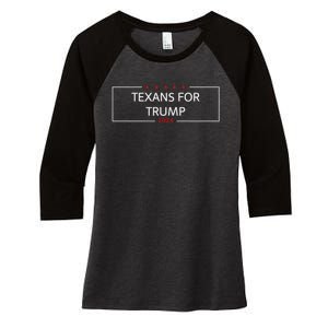 Texans For Trump DonT Mess With Texas Women's Tri-Blend 3/4-Sleeve Raglan Shirt