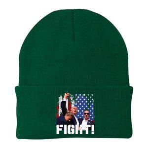 Trump Fight Knit Cap Winter Beanie