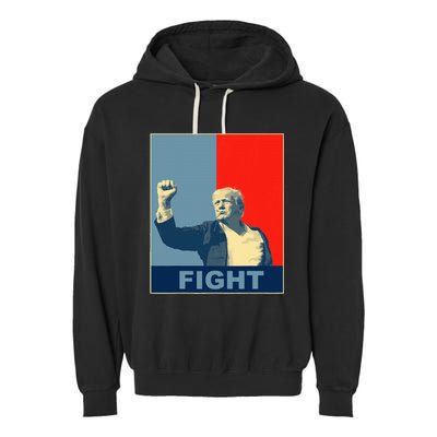 Trump Fight Garment-Dyed Fleece Hoodie