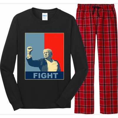 Trump Fight Long Sleeve Pajama Set