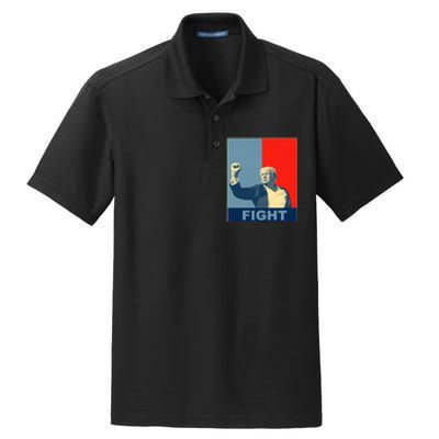 Trump Fight Dry Zone Grid Polo