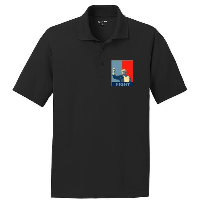 Trump Fight PosiCharge RacerMesh Polo