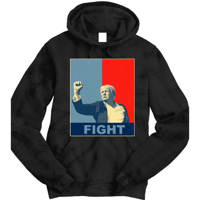 Trump Fight Tie Dye Hoodie