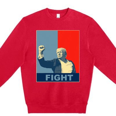 Trump Fight Premium Crewneck Sweatshirt