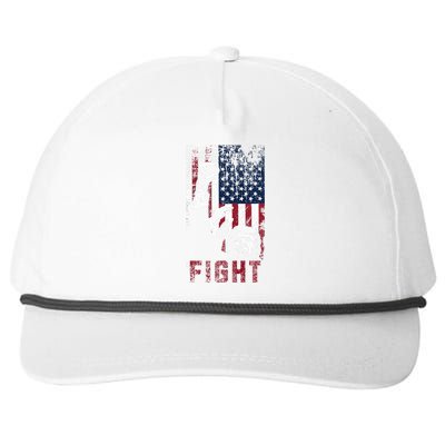 Trump Fight Usa Snapback Five-Panel Rope Hat