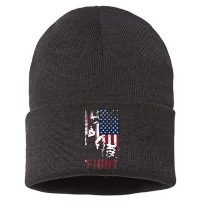 Trump Fight Usa Sustainable Knit Beanie