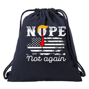 Trump Flag Usa Meaningful Gift Drawstring Bag