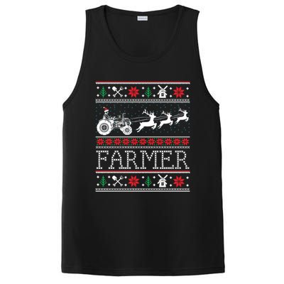 Tractors Farmer Ugly Christmas Gift PosiCharge Competitor Tank