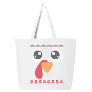 Turkey Face Ugly Thanksgiving Like Gift 25L Jumbo Tote