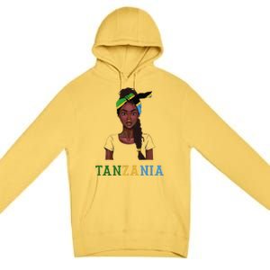 Tanzanian Flag Uniform Souvenirs Products Woman Tanzania Premium Pullover Hoodie