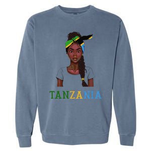 Tanzanian Flag Uniform Souvenirs Products Woman Tanzania Garment-Dyed Sweatshirt