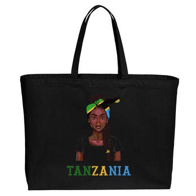 Tanzanian Flag Uniform Souvenirs Products Woman Tanzania Cotton Canvas Jumbo Tote