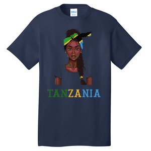 Tanzanian Flag Uniform Souvenirs Products Woman Tanzania Tall T-Shirt