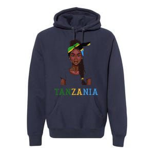 Tanzanian Flag Uniform Souvenirs Products Woman Tanzania Premium Hoodie