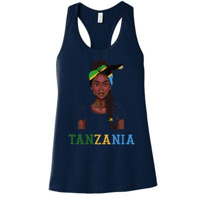 Tanzanian Flag Uniform Souvenirs Products Woman Tanzania Women's Racerback Tank