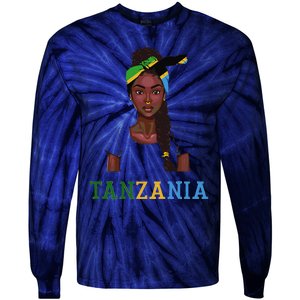 Tanzanian Flag Uniform Souvenirs Products Woman Tanzania Tie-Dye Long Sleeve Shirt