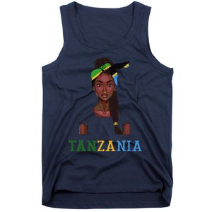 Tanzanian Flag Uniform Souvenirs Products Woman Tanzania Tank Top