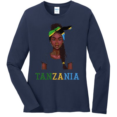 Tanzanian Flag Uniform Souvenirs Products Woman Tanzania Ladies Long Sleeve Shirt