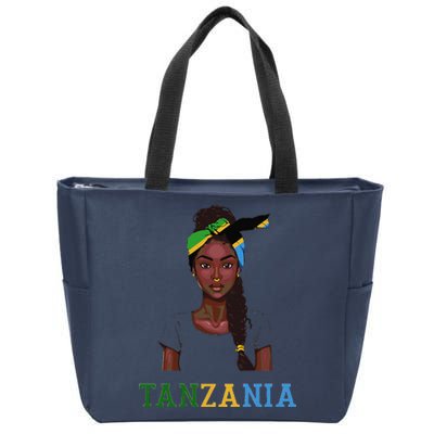 Tanzanian Flag Uniform Souvenirs Products Woman Tanzania Zip Tote Bag