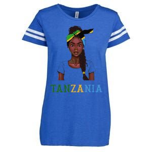 Tanzanian Flag Uniform Souvenirs Products Woman Tanzania Enza Ladies Jersey Football T-Shirt