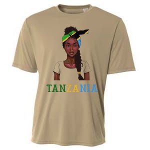 Tanzanian Flag Uniform Souvenirs Products Woman Tanzania Cooling Performance Crew T-Shirt