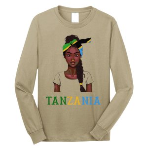 Tanzanian Flag Uniform Souvenirs Products Woman Tanzania Long Sleeve Shirt