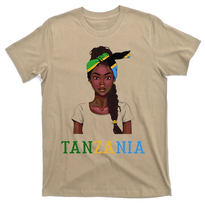 Tanzanian Flag Uniform Souvenirs Products Woman Tanzania T-Shirt