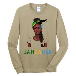 Tanzanian Flag Uniform Souvenirs Products Woman Tanzania Tall Long Sleeve T-Shirt