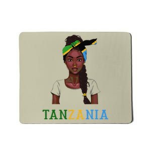 Tanzanian Flag Uniform Souvenirs Products Woman Tanzania Mousepad