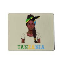 Tanzanian Flag Uniform Souvenirs Products Woman Tanzania Mousepad