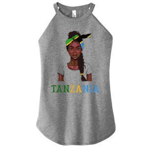 Tanzanian Flag Uniform Souvenirs Products Woman Tanzania Women's Perfect Tri Rocker Tank