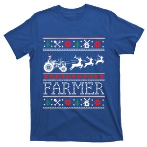 Tractors Farmer Ugly Christmas Sweaters Gift T-Shirt