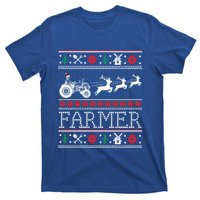 Tractors Farmer Ugly Christmas Sweaters Gift T-Shirt