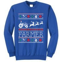 Tractors Farmer Ugly Christmas Sweaters Gift Tall Sweatshirt