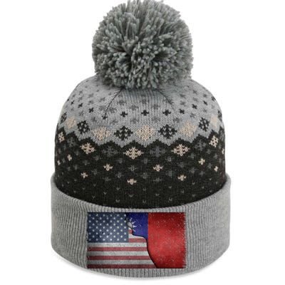 Taiwan Flag Usa Taiwanese Roots Half American Pride Taiwan Great Gift The Baniff Cuffed Pom Beanie