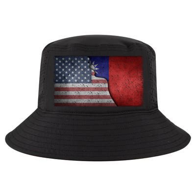 Taiwan Flag Usa Taiwanese Roots Half American Pride Taiwan Great Gift Cool Comfort Performance Bucket Hat