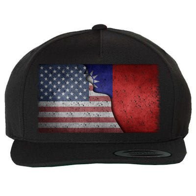 Taiwan Flag Usa Taiwanese Roots Half American Pride Taiwan Great Gift Wool Snapback Cap