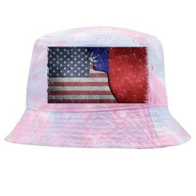 Taiwan Flag Usa Taiwanese Roots Half American Pride Taiwan Great Gift Tie-Dyed Bucket Hat